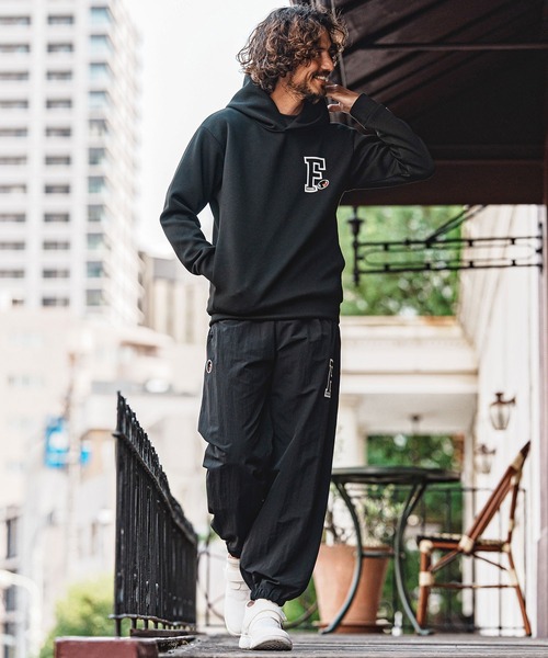 felkod（フィルコッド）の「mpa4154- Chenille Patch Scuba Hoodie フードパーカー(F26A240)（パーカー・メンズ・トップグレー/ネイビー/ブラック・S/M/L/XL）」の16枚目の写真