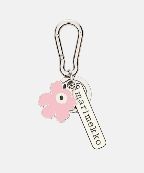 ♡マリメッコ　カクソセット　キーホルダー　ピンク　猫　kaksoset 新品 kioski】Unikko / Puhallus ii key ring（キーケース/キーアクセサリー