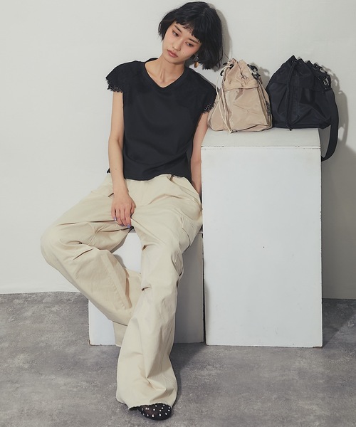ANOTHER S(アナザーエス)の「綿ツイルカーゴパンツ(その他パンツ・レディース・ブラック/ベージュ/アイボリー・FREE)」の15枚目の写真