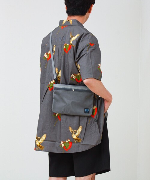 MIS(エムアイエス)の「【MIS/エムアイエス】メッシュポケットサコッシュ(ショルダーバッグ・メンズ・ブラック/ベージュ/ライトグレー・FREE)」の9枚目の写真