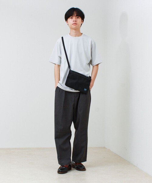 MIS(エムアイエス)の「【MIS/エムアイエス】メッシュポケットサコッシュ(ショルダーバッグ・メンズ・ブラック/ベージュ/ライトグレー・FREE)」の12枚目の写真