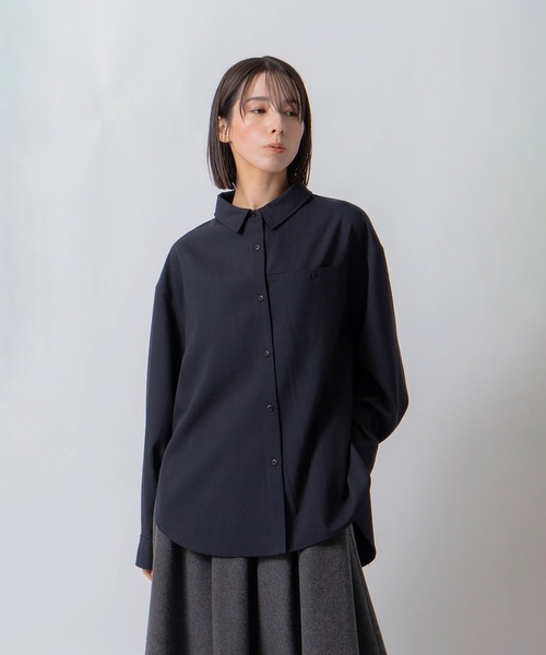Kelen(ケレン)の「「KELEN / ケレン」バッククロスデザインオーバーシャツ(シャツ/ブラウス・レディース・ネイビー/ブラウン/ライトベージュ・S/M)」の20枚目の写真