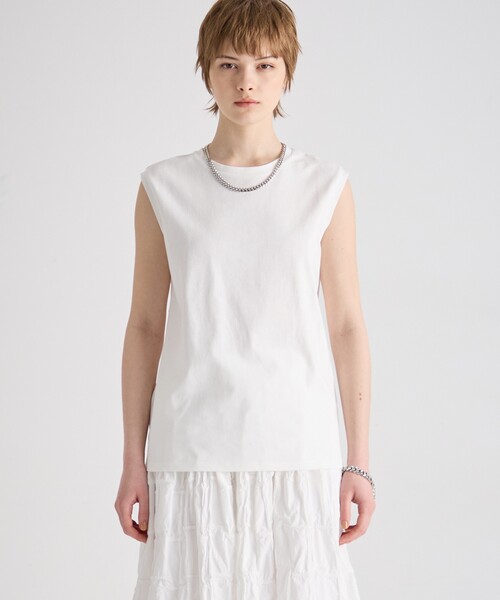 ATS(エーティーエス)の「USAコットンノースリーブTシャツ(Tシャツ/カットソー・レディース・ブラック/ホワイト・M)」の9枚目の写真