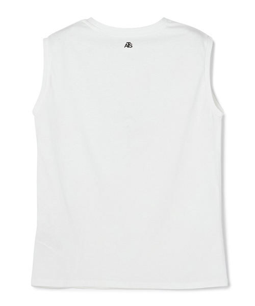 ATS(エーティーエス)の「USAコットンノースリーブTシャツ(Tシャツ/カットソー・レディース・ブラック/ホワイト・M)」の3枚目の写真