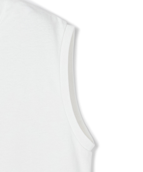 ATS(エーティーエス)の「USAコットンノースリーブTシャツ(Tシャツ/カットソー・レディース・ブラック/ホワイト・M)」の5枚目の写真