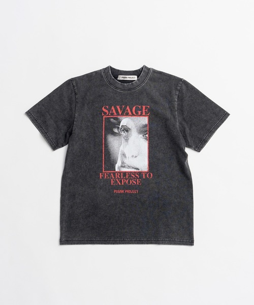 PRANK PROJECT（プランクプロジェクト）の「【2026Summer Pre-Order】SAVEGE Tシャツ / SAVEGE T-shirt（Tシャツ/カットソー・レディース・ホワイト/チャコールグレー・FREE）」の11枚目の写真