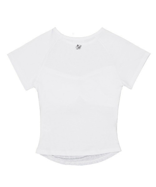 runningHIGH(ランニングハイ)の「【runningHIGH】LACE RAGLAN H/S TEE / 【ランニングハイ】レースラグラン半袖Tシャツ(Tシャツ/カットソー・レディース・ホワイト/ブラック・ONE SIZE)」の15枚目の写真