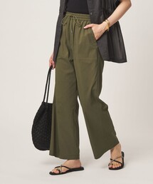 size SHORT/TALLあり］リネンライク ストレート パンツ（スラックス