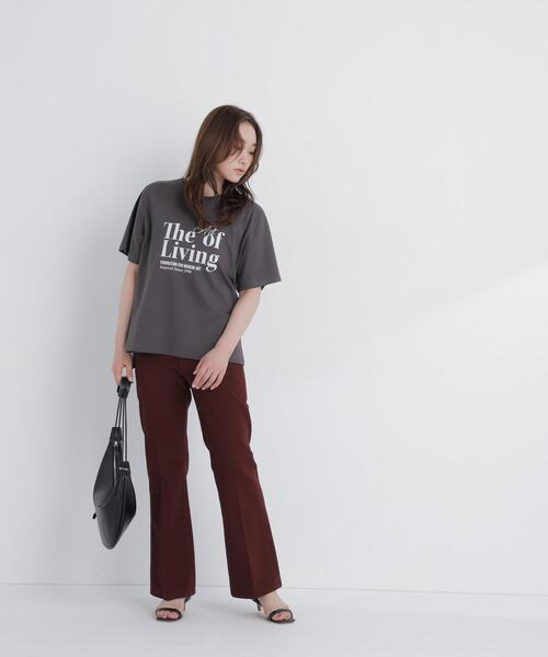 NATURAL BEAUTY BASIC(ナチュラルビューティーベーシック)の「セミフレアツイルパンツ(その他パンツ・レディース・ダークブラウン・SMALL/X-SMALL/MEDIUM)」の10枚目の写真