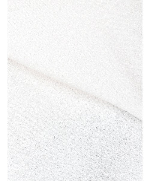 SUIT SQUARE（スーツスクエア）の「WEB限定／スタンドカラーキーネックブラウス／ハンドウォッシュ／ヘビークレープ／無地（シャツ/ブラウス・レディース・ラベンダー/ホワイト・38）」の9枚目の写真