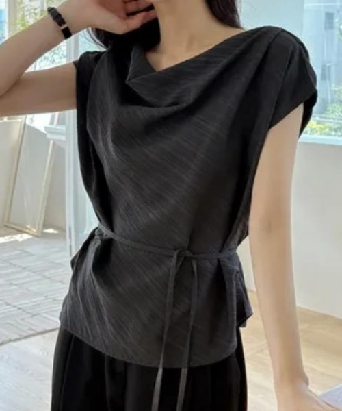 semplice(センプリチェ)の「Tシャツ【韓国ファッション】(Tシャツ/カットソー・レディース・ベージュ/グレー・F)」の13枚目の写真