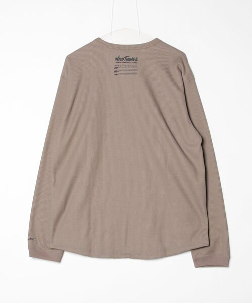 WILD THINGS(ワイルドシングス)の「ポーラテック ワッフル L/S TEE│POLARTEC WAFFLE L/S TEE(Tシャツ/カットソー・メンズ・ホワイト/ブラック/カーキ・S/M/L/XL)」の5枚目の写真