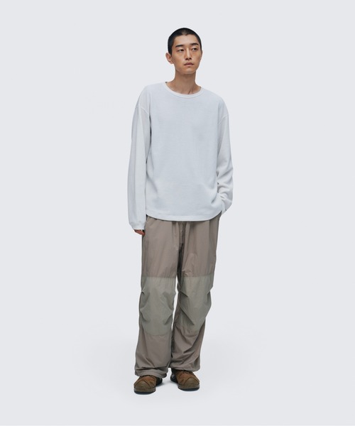 WILD THINGS(ワイルドシングス)の「ポーラテック ワッフル L/S TEE│POLARTEC WAFFLE L/S TEE(Tシャツ/カットソー・メンズ・ホワイト/ブラック/カーキ・S/M/L/XL)」の6枚目の写真