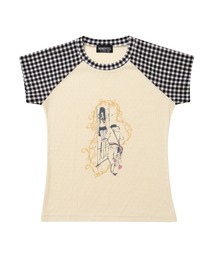 L.H.P | MOMENTEL/モーメンタル/Love Story Check Tee(Tシャツ/カットソー)