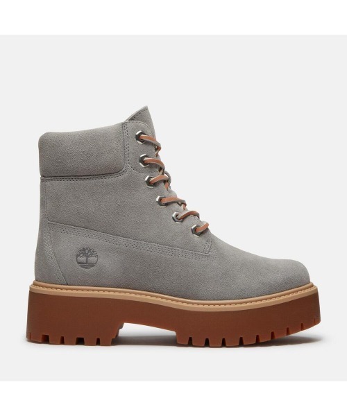 Timberland(ティンバーランド)の「ストーンストリート 6インチ ウォータープルーフ ブーツ レディース (防水)(ブーツ・レディース・グレー・23.0cm/24.0cm/25.0cm/24.5cm/22.5cm/23.5cm)」の3枚目の写真