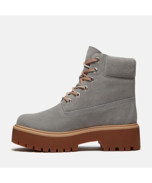 Timberland(ティンバーランド)の「ストーンストリート 6インチ ウォータープルーフ ブーツ レディース (防水)(ブーツ・レディース・グレー・23.0cm/24.0cm/25.0cm/24.5cm/22.5cm/23.5cm)」の7枚目の写真