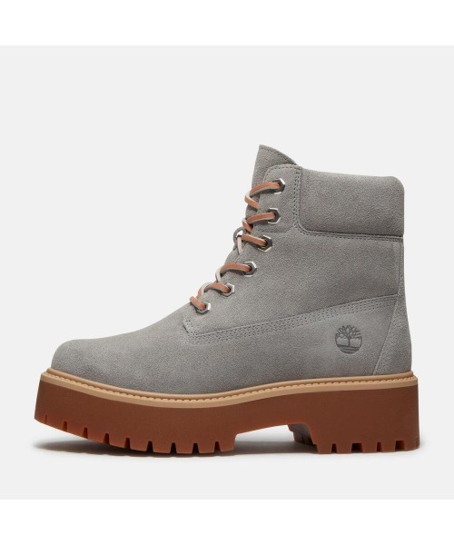 Timberland(ティンバーランド)の「ストーンストリート 6インチ ウォータープルーフ ブーツ レディース (防水)(ブーツ・レディース・グレー・23.0cm/24.0cm/25.0cm/24.5cm/22.5cm/23.5cm)」の10枚目の写真