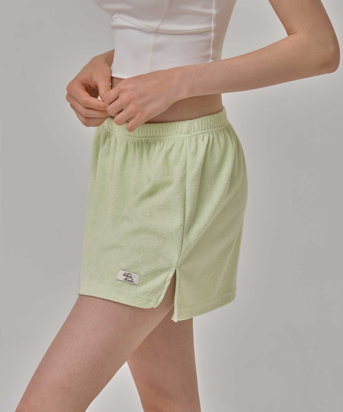VIKINI VENDER(ビキニベンダー)の「テリースリットカバーアップスカート - イエローグリーン(スカート・レディース・その他・SMALL/MEDIUM)」の2枚目の写真