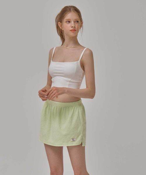 VIKINI VENDER(ビキニベンダー)の「テリースリットカバーアップスカート - イエローグリーン(スカート・レディース・その他・SMALL/MEDIUM)」の3枚目の写真