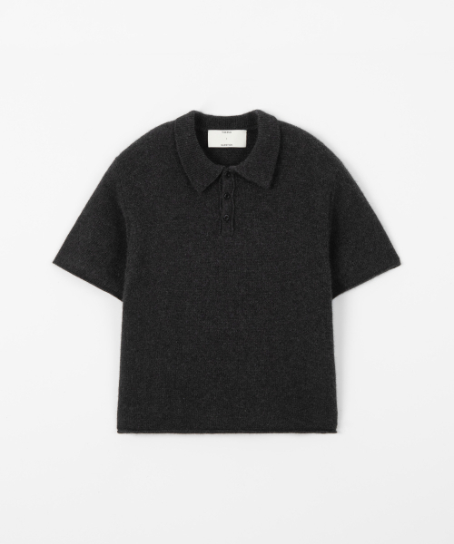 THEENDQUESTION(ジエンドクエスチョン)の「Raccoon collar knit top / DARK GRAY(ニット/セーター・レディース・その他・1/2)」の1枚目の写真