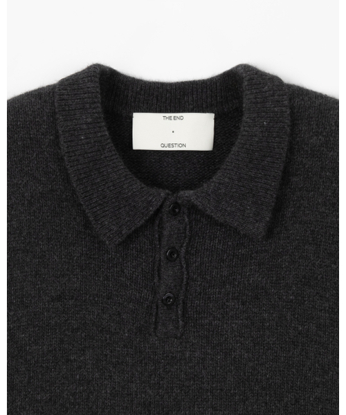 THEENDQUESTION(ジエンドクエスチョン)の「Raccoon collar knit top / DARK GRAY(ニット/セーター・レディース・その他・1/2)」の2枚目の写真