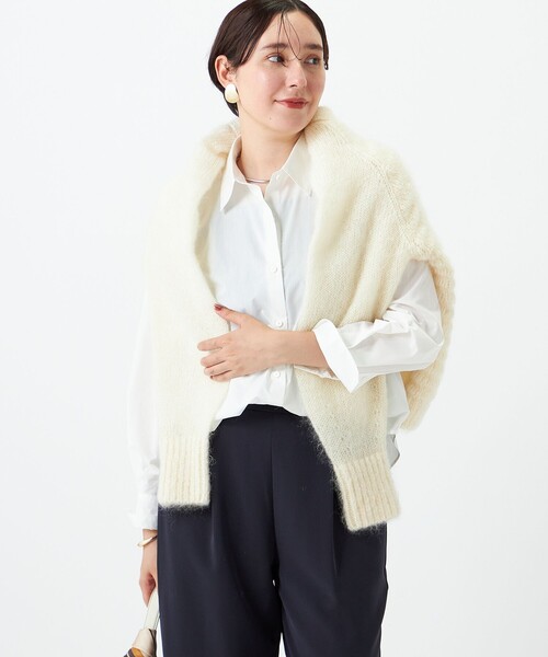 NOLLEY’S(ノーリーズ)の「ウォッシャブルベーシックレギュラーシャツ(シャツ/ブラウス・レディース・オフホワイト/サックスブルー・38/36)」の22枚目の写真