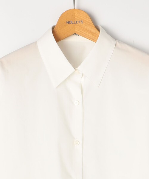 NOLLEY’S(ノーリーズ)の「ウォッシャブルベーシックレギュラーシャツ(シャツ/ブラウス・レディース・オフホワイト/サックスブルー・38/36)」の6枚目の写真