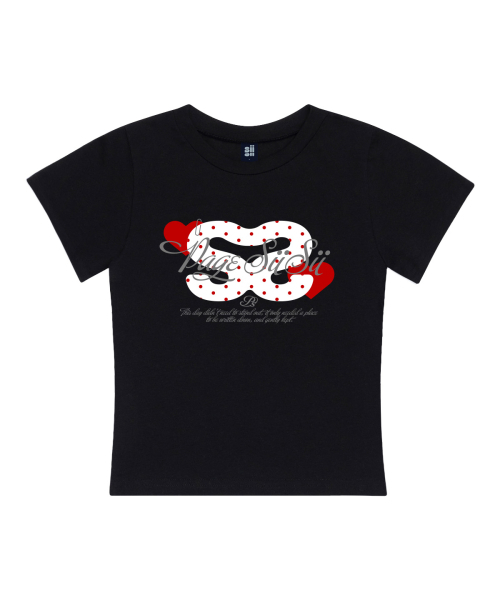 PAGESIISII(ページシシ)の「シシコラージュプリンティングスリムフィット半袖Tシャツブラック(Tシャツ/カットソー・レディース・その他・MEDIUM)」の3枚目の写真