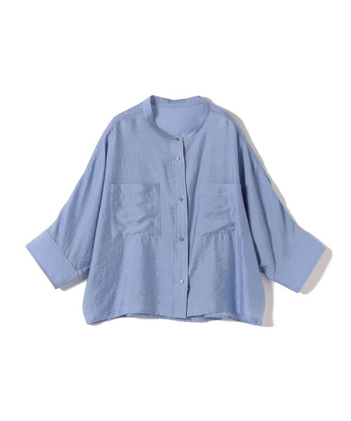 SHIPS(シップス)の「〈手洗い可〉NEW シルク混 シアー 羽織 シャツ(シャツ/ブラウス・レディース・ライトグリーン/ライトブルー/カーキ・ONE SIZE)」の12枚目の写真