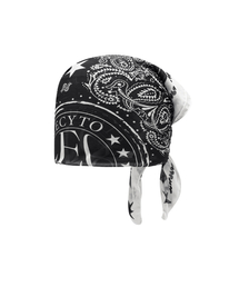LECYTO（レシト）の「Chiffon Circle Logo Scarf_[Black]（バンダナ/スカーフ）」