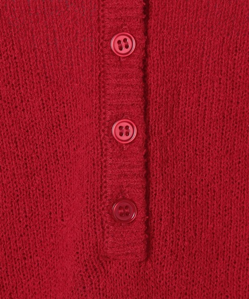 JEANASIS(ジーナシス)の「【eL】9G Loop Yarn NS/1050978(タンクトップ・レディース・アイボリー/レッド/ブラック・FREE)」の9枚目の写真