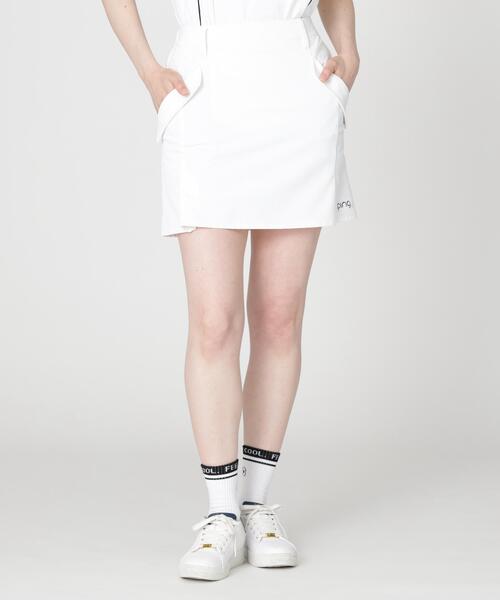 PING(ピン)の「【PING APPAREL】ダブルストレッチフラップスカート (LADIES)(スカート・レディース・ネイビー/ベージュ/ホワイト・S/M/LL/L)」の1枚目の写真