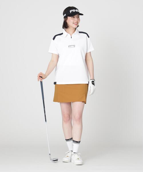 PING(ピン)の「【PING APPAREL】ダブルストレッチフラップスカート (LADIES)(スカート・レディース・ネイビー/ベージュ/ホワイト・S/M/LL/L)」の4枚目の写真