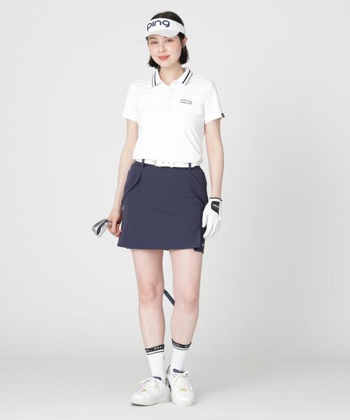 PING(ピン)の「【PING APPAREL】ダブルストレッチフラップスカート (LADIES)(スカート・レディース・ネイビー/ベージュ/ホワイト・S/M/LL/L)」の16枚目の写真