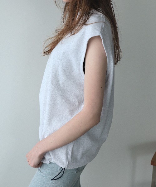 DONOBAN(ドノバン)の「【ELME】Balloon Sleeveless Tee / 3カラー(Tシャツ/カットソー・レディース・ブラック/グレー/ホワイト・S/M)」の6枚目の写真