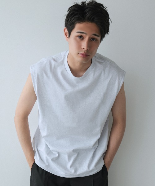 DONOBAN(ドノバン)の「【ELME】Balloon Sleeveless Tee / 3カラー(Tシャツ/カットソー・レディース・ブラック/グレー/ホワイト・S/M)」の8枚目の写真