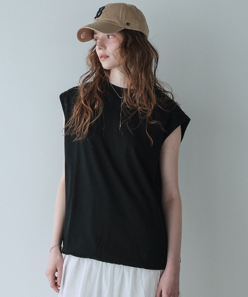 DONOBAN(ドノバン)の「【ELME】Balloon Sleeveless Tee / 3カラー(Tシャツ/カットソー・レディース・ブラック/グレー/ホワイト・S/M)」の20枚目の写真