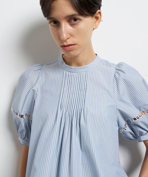 ロゴテープスタンドカラーブラウス（シャツ/ブラウス）｜LANVIN en 