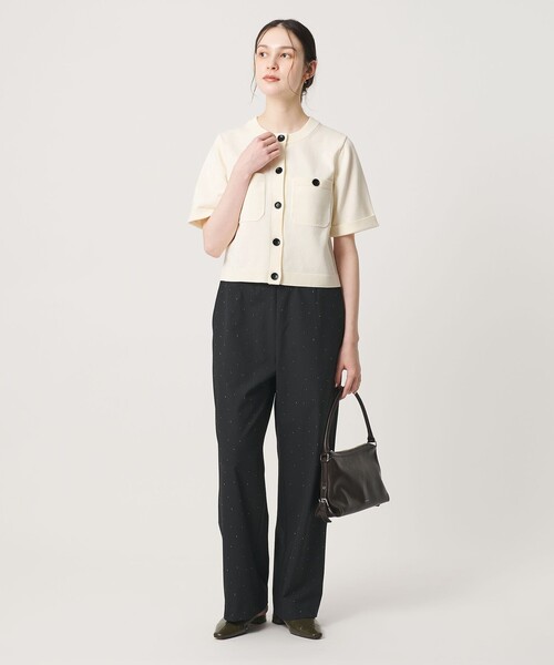 BEAUTY&YOUTH UNITED ARROWS(ビューティーアンドユースユナイテッドアローズ)の「ポケット ハーフスリーブ カーディガン ウォッシャブル(カーディガン/ボレロ・レディース・レッド/オフホワイト/ベージュ/ブラック・FREE)」の17枚目の写真