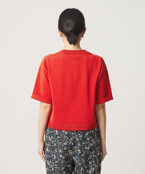 BEAUTY&YOUTH UNITED ARROWS(ビューティーアンドユースユナイテッドアローズ)の「ポケット ハーフスリーブ カーディガン ウォッシャブル(カーディガン/ボレロ・レディース・レッド/オフホワイト/ベージュ/ブラック・FREE)」の9枚目の写真