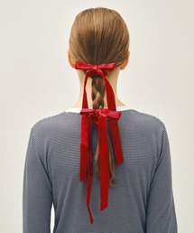 MARITHE + FRANCOIS GIRBAUD（マリテフランソワジルボー）の「REGULAR LOGO SATIN HAIR RIBBON SCRUNCHIE 2PACK（シュシュ）」