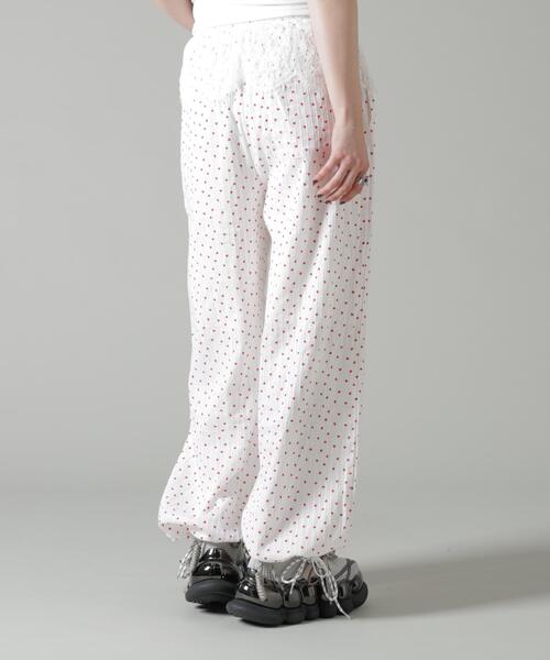 L.H.P（エルエイチピー）の「MAVYTH/メヴィス/LACE WITH HEART DOT PANTS（その他パンツ・レディース・ブルー系その他3/ホワイト・M/L）」の10枚目の写真