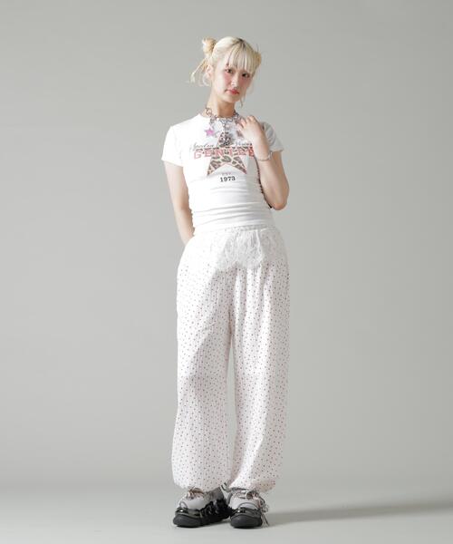 L.H.P（エルエイチピー）の「MAVYTH/メヴィス/LACE WITH HEART DOT PANTS（その他パンツ・レディース・ブルー系その他3/ホワイト・M/L）」の11枚目の写真