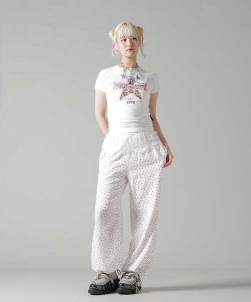 L.H.P（エルエイチピー）の「MAVYTH/メヴィス/LACE WITH HEART DOT PANTS（その他パンツ・レディース・ブルー系その他3/ホワイト・M/L）」の12枚目の写真
