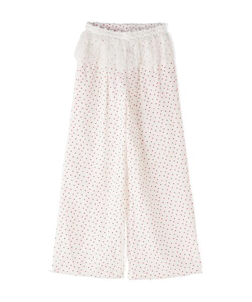 L.H.P（エルエイチピー）の「MAVYTH/メヴィス/LACE WITH HEART DOT PANTS（その他パンツ・レディース・ブルー系その他3/ホワイト・M/L）」の14枚目の写真