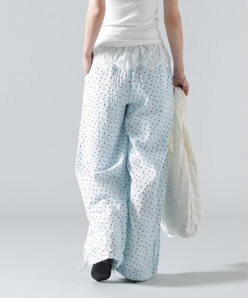 L.H.P（エルエイチピー）の「MAVYTH/メヴィス/LACE WITH HEART DOT PANTS（その他パンツ・レディース・ブルー系その他3/ホワイト・M/L）」の4枚目の写真