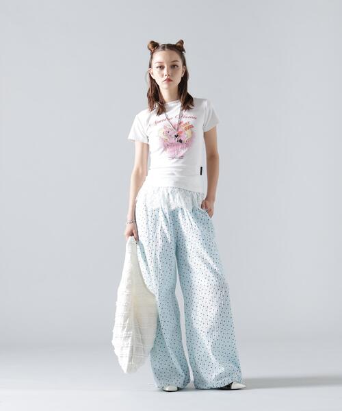 L.H.P（エルエイチピー）の「MAVYTH/メヴィス/LACE WITH HEART DOT PANTS（その他パンツ・レディース・ブルー系その他3/ホワイト・M/L）」の6枚目の写真
