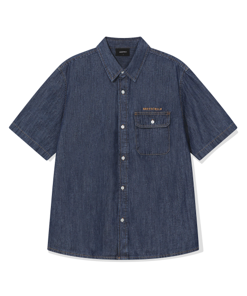 BEENTRILL(ビントリル)の「エッセンシャルデニム半袖シャツ(インディゴ)(その他トップス・メンズ・その他・2XL/LARGE/MEDIUM/X-LARGE)」の3枚目の写真