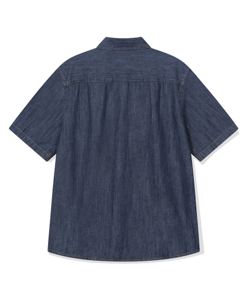 BEENTRILL(ビントリル)の「エッセンシャルデニム半袖シャツ(インディゴ)(その他トップス・メンズ・その他・2XL/LARGE/MEDIUM/X-LARGE)」の4枚目の写真