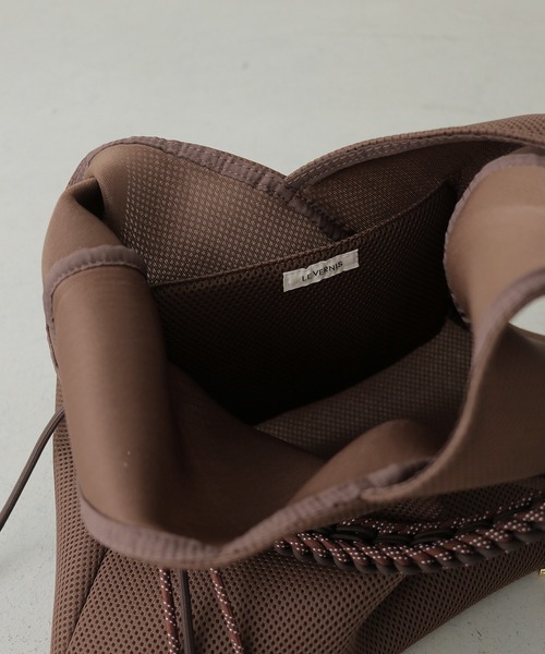CLEIO（クレイオ）の「【CLEIO】Casselini（キャセリーニ）パラコードハンドルメッシュバック PARACORD HANDLE MESH BAG（ショルダーバッグ・レディース・ブラック/ブラウン・FREE）」の15枚目の写真